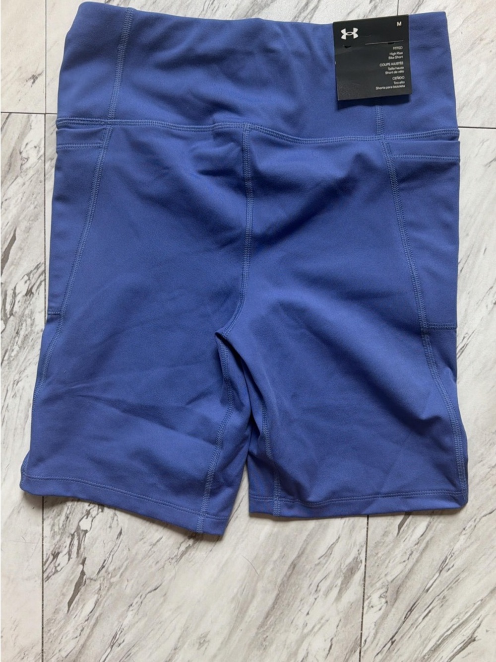 Under Armour Blue High-Rise Athletic Bike Shorts